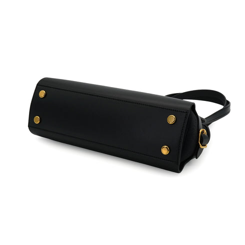 HERMES TABLIER SELLIER BLACK VACHE HUNTER SWIFT TOILE MILITAIRE 2025 K STAMP GOLD HARDWARE 90332562