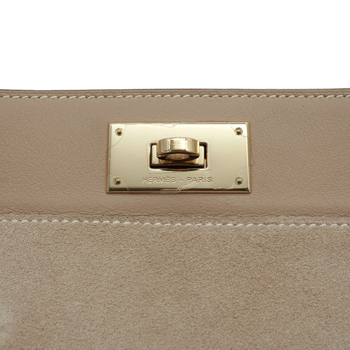 HERMES TOOLBOX 20 ETOUPE DOBRIS 2012 SQUARE P GOLD HARDWARE 90350191