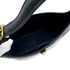 HERMES TRIM 31 BLUE INDIGO BOX CALF SHOULDER BAG 1989 CIRCLE S GOLD HARDWARE 90329196