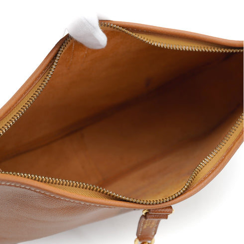 HERMES TRIM 31 GOLD COUCHEVEL SHOULDER BAG 1995 CIRCLE Y GOLD HARDWARE 90333176