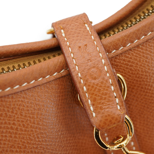 HERMES TRIM 31 GOLD COUCHEVEL SHOULDER BAG 1995 CIRCLE Y GOLD HARDWARE 90333176
