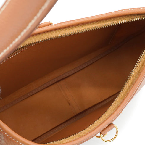 HERMES TRIM 31 GOLD COUCHEVEL SHOULDER BAG 1998 SQUARE B GOLD HARDWARE 90344355