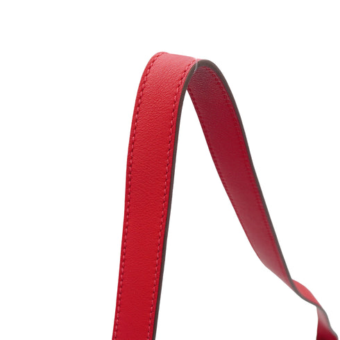 HERMES TRIM 31 SILKY ROUGE PIMENT SILK VEAU SWIFT SHOULDER BAG 2020 Y STAMP PALLADIUM HARDWARE 90342729