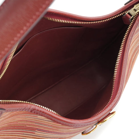 HERMES TRIM 35 ROUGE H VIBRATO BOX CALF SHOULDER BAG 2001 SQUARE E GOLD HARDWARE 90326784