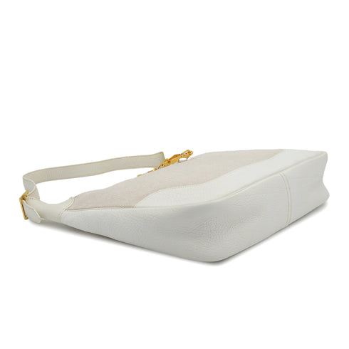 HERMES TRIM 35 WHITE TOILE H TOGO SHOULDER BAG 2005 SQUARE I GOLD HARDWARE 90326783