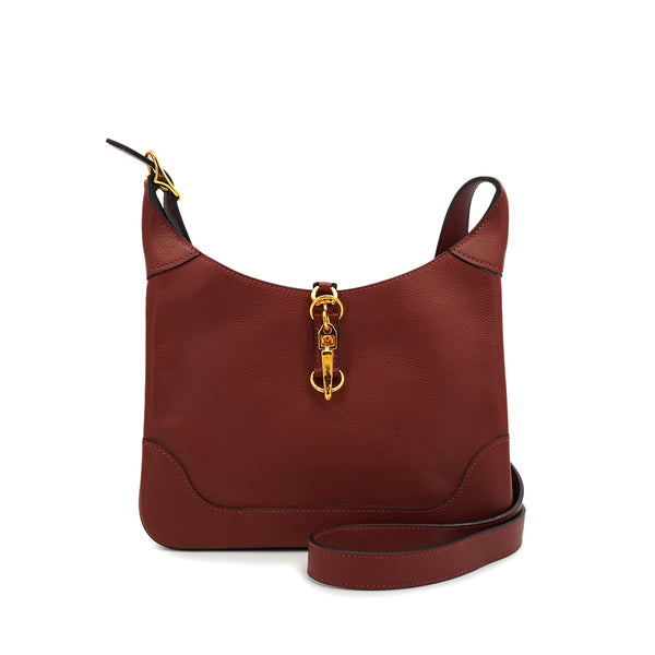 HERMES TRIM DUO 24 ROUGE H EVER COLOR SHOULDER BAG 2020 Y STAMP GOLD HARDWARE 90326841