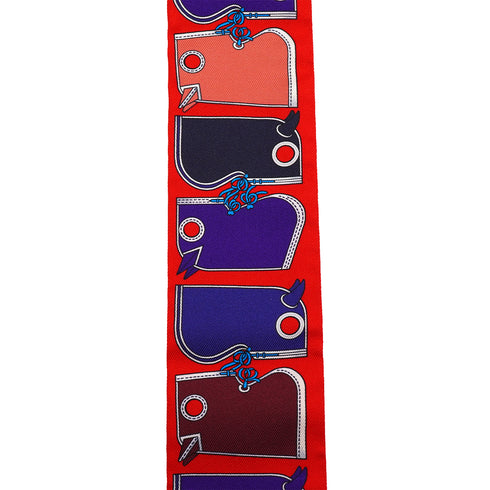 HERMES TWILLY CAMAILS SCARF MULTICOLOR SILK 90332591