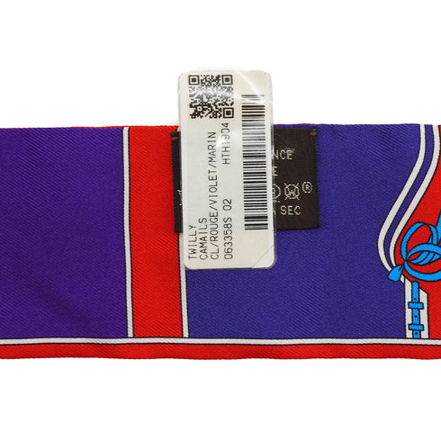 HERMES TWILLY CAMAILS SCARF MULTICOLOR SILK 90332591