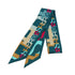 HERMES TWILLY CAPITALES SCARF MULTICOLOR SILK 90334171