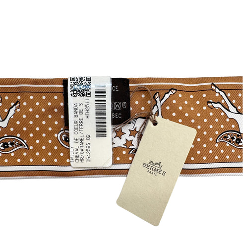 HERMES TWILLY CHEVAL DE COEUR BANDAMR SCARF MULTICOLOR SILK 90323481