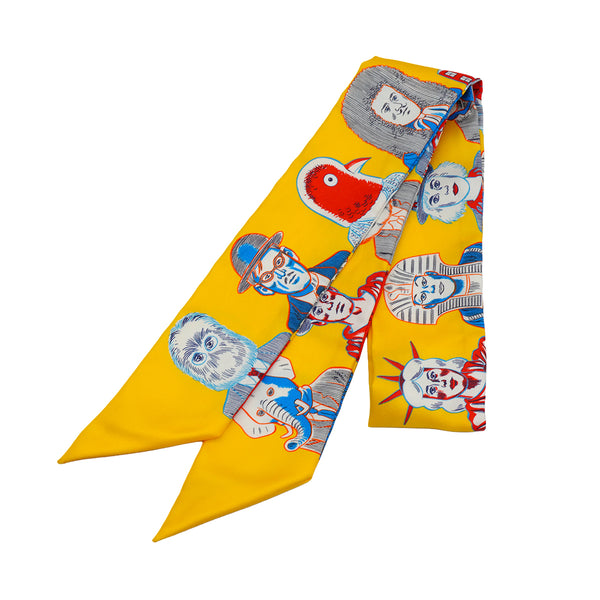 HERMES TWILLY DRESS CODE SCARF MULTICOLOR SILK 90332592
