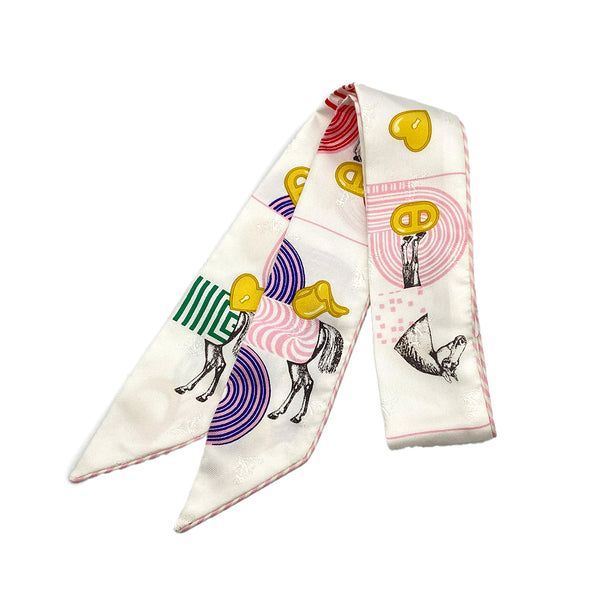 HERMES TWILLY GARDE ROBE POP SCARF MULTICOLOR SILK 90327994