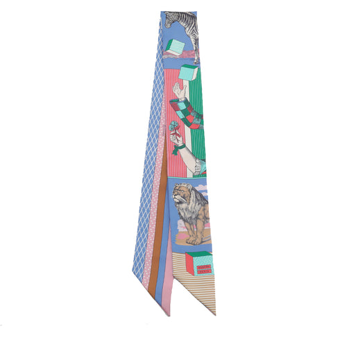 HERMES TWILLY GRAND THEATRE NOUVEAU SCARF MULTICOLOR SILK 90338308