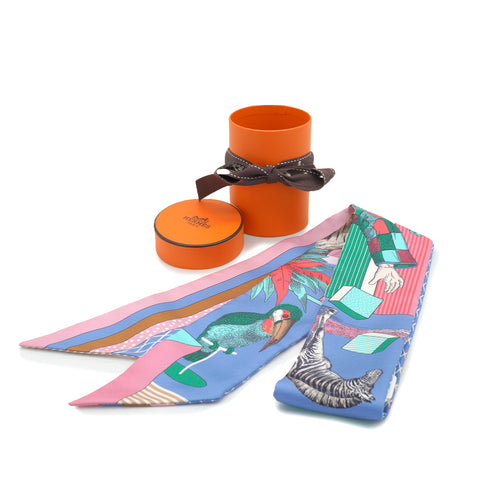 HERMES TWILLY GRAND THEATRE NOUVEAU SCARF MULTICOLOR SILK 90338308