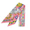 HERMES TWILLY GRAND TRALALA PINK MULTICOLOR SILK 90344810