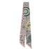 HERMES TWILLY L'ARBRE DE VIE SCARF PINK MULTICOLOR SILK 90345085