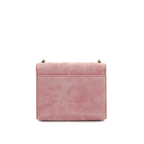 HERMES VERROU MINI PINK GRIZZLY CHAIN SHOULDER BAG 2022 U STAMP PALLADIUM HARDWARE 90334122