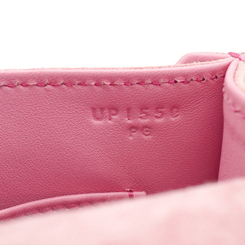HERMES VERROU MINI PINK GRIZZLY CHAIN SHOULDER BAG 2022 U STAMP PALLADIUM HARDWARE 90334122