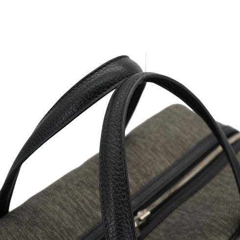 HERMES VICTORIA2 43 BLACK GRAY TOILE TECHNIQUE TAURILLON CLEMENCE 2015 T STAMP 90331369