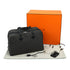 HERMES VICTORIA2 43 BLACK GRAY TOILE TECHNIQUE TAURILLON CLEMENCE 2015 T STAMP 90331369