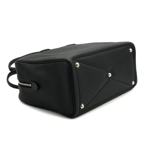 HERMES VICTORIA 2 35 FOURRE TOUT BLACK TAURILLON CLEMENCE HAND BAG 2022 U STAMP PALLADIUM HARDWARE 90335044