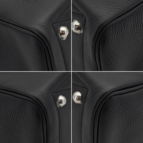 HERMES VICTORIA 2 35 FOURRE TOUT BLACK TAURILLON CLEMENCE HAND BAG 2022 U STAMP PALLADIUM HARDWARE 90335044