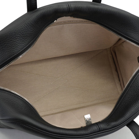 HERMES VICTORIA 2 35 FOURRE TOUT BLACK TAURILLON CLEMENCE HAND BAG 2022 U STAMP PALLADIUM HARDWARE 90335044