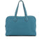 HERMES VICTORIA 35 BLUE JEAN TAURILLON CLEMENCE HAND BAG 2010 SQUARE N PALLADIUM HARDWARE 90335796