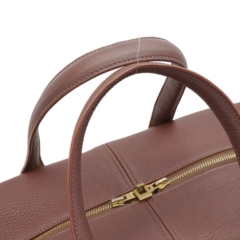 HERMES VICTORIA 43 TERRE TOILE H TAURILLON CLEMENCE HAND BAG GOLD HARDWARE 90347823