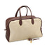 HERMES VICTORIA 43 TERRE TOILE H TAURILLON CLEMENCE HAND BAG GOLD HARDWARE 90347823