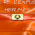 HERMES VINYL KELLY SOUVENIRDEL' EXPOSITION 1998 ORANGE VINYL HAND BAG 90322289