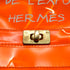 HERMES VINYL KELLY SOUVENIRDEL' EXPOSITION 1998 ORANGE VINYL HAND BAG 90335749