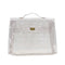 HERMES VINYL KELLY SOUVENIR DE L' EXPOSITION 1997 CLEAR HAND BAG GOLD HARDWARE 90331375