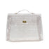 HERMES VINYL KELLY SOUVENIR DE L' EXPOSITION 1997 CLEAR HAND BAG GOLD HARDWARE 90331375