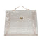 HERMES VINYL KELLY SOUVENIR DE L' EXPOSITION 1997 CLEAR HAND BAG GOLD HARDWARE 90331839