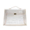 HERMES VINYL KELLY SOUVENIR DE L' EXPOSITION 1997 CLEAR HAND BAG GOLD HARDWARE 90335762