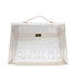 HERMES VINYL KELLY SOUVENIR DE L' EXPOSITION 1997 CLEAR HAND BAG GOLD HARDWARE 90335762