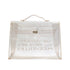 HERMES VINYL KELLY SOUVENIR DE L' EXPOSITION 1997 CLEAR HAND BAG GOLD HARDWARE 90335762