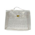 HERMES VINYL KELLY SOUVENIR DE L' EXPOSITION 1997 CLEAR HAND BAG GOLD HARDWARE 90338368
