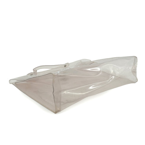 HERMES VINYL KELLY SOUVENIR DE L' EXPOSITION 1997 CLEAR HAND BAG GOLD HARDWARE 90338368