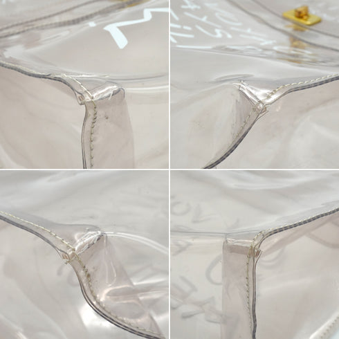 HERMES VINYL KELLY SOUVENIR DE L' EXPOSITION 1997 CLEAR HAND BAG GOLD HARDWARE 90338368