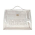 HERMES VINYL KELLY SOUVENIR DE L' EXPOSITION 1997 CLEAR HAND BAG GOLD HARDWARE 90326201