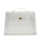 HERMES VINYL KELLY SOUVENIR DE L' EXPOSITION 1997 CLEAR HAND BAG GOLD HARDWARE 90326843