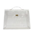 HERMES VINYL KELLY SOUVENIR DE L' EXPOSITION 1997 CLEAR HAND BAG GOLD HARDWARE 90326843