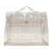HERMES VINYL KELLY SOUVENIR DE L' EXPOSITION 1997 CLEAR HAND BAG GOLD HARDWARE 90327388