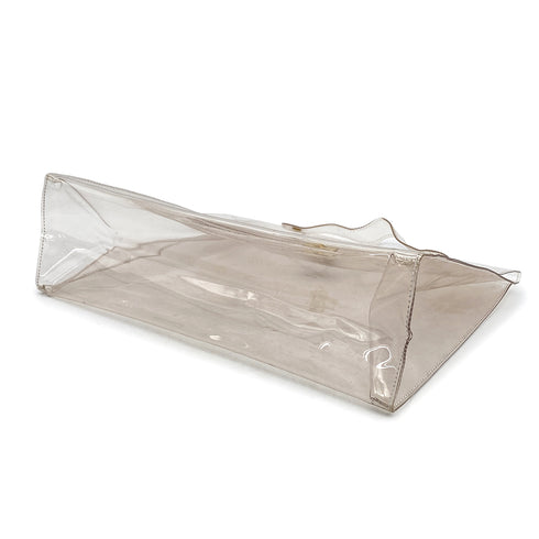 HERMES VINYL KELLY SOUVENIR DE L' EXPOSITION 1997 CLEAR HAND BAG GOLD HARDWARE 90327388