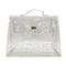 HERMES VINYL KELLY SOUVENIR DE L' EXPOSITION 1997 CLEAR HAND BAG GOLD HARDWARE 90327390