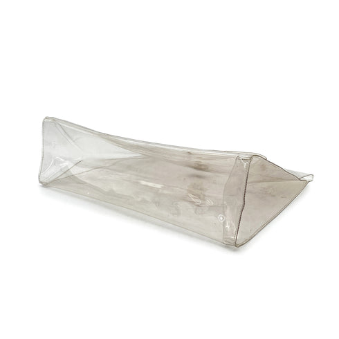 HERMES VINYL KELLY SOUVENIR DE L' EXPOSITION 1997 CLEAR HAND BAG GOLD HARDWARE 90327390