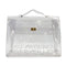 HERMES VINYL KELLY SOUVENIR DE L' EXPOSITION 1997 CLEAR HAND BAG GOLD HARDWARE 90327400