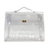 HERMES VINYL KELLY SOUVENIR DE L' EXPOSITION 1997 CLEAR HAND BAG GOLD HARDWARE 90327400